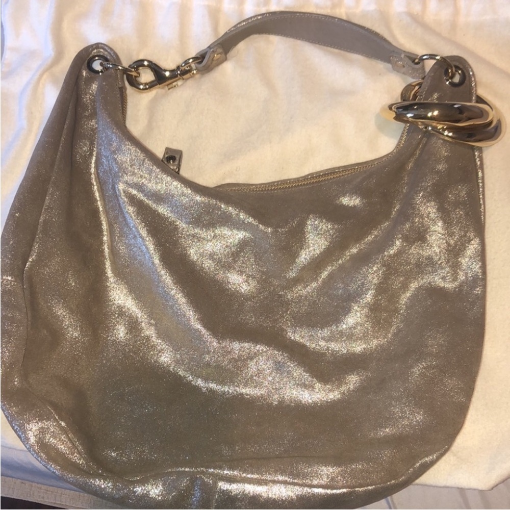 Jimmy Choo Gold Hobo Bag